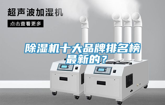 除濕機十大品牌排名榜 最新的？