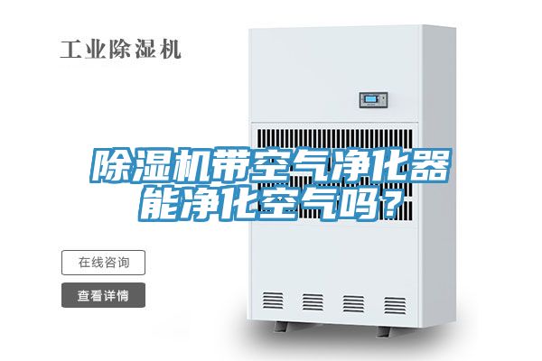 除濕機(jī)帶空氣凈化器能凈化空氣嗎？