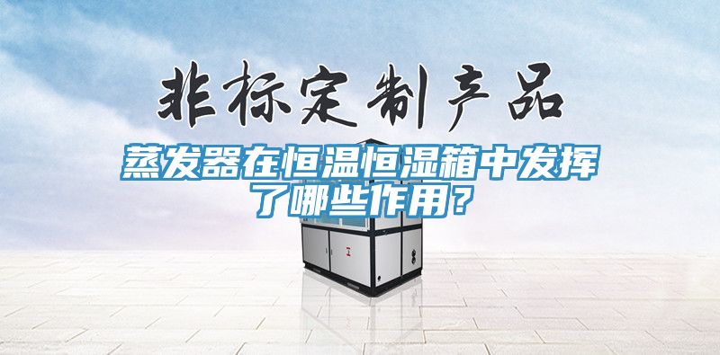 蒸發(fā)器在恒溫恒濕箱中發(fā)揮了哪些作用？