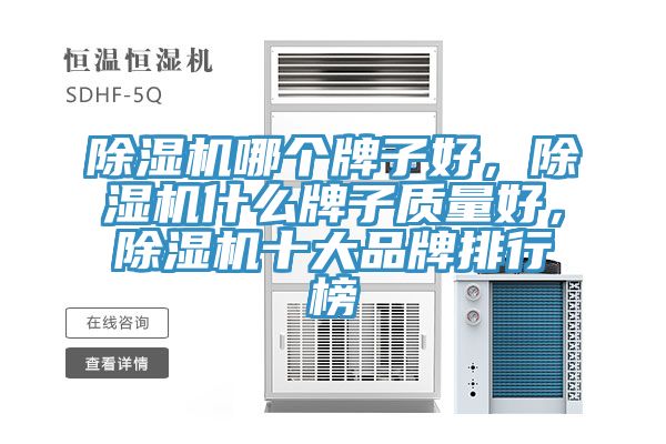 除濕機(jī)哪個(gè)牌子好，除濕機(jī)什么牌子質(zhì)量好，除濕機(jī)十大品牌排行榜