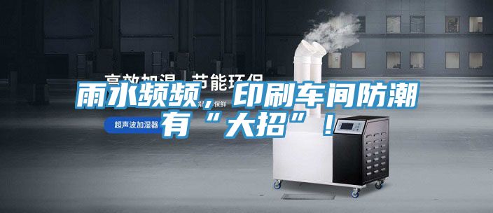 雨水頻頻，印刷車間防潮有“大招”！