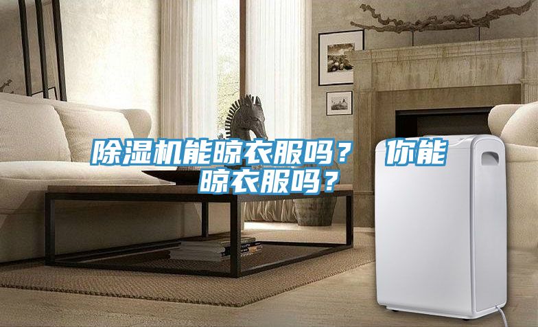 除濕機能晾衣服嗎？ 你能晾衣服嗎？